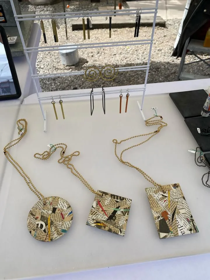 Recycled Paper Pendants - ArtWalk SFe/Cafecito (April 2024)
