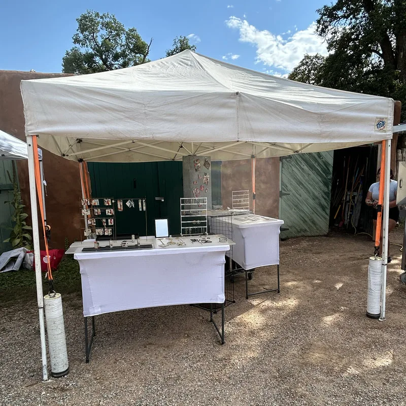 Booth at the El Zaguan with ArtWalk Santa Fe (August 2024)
