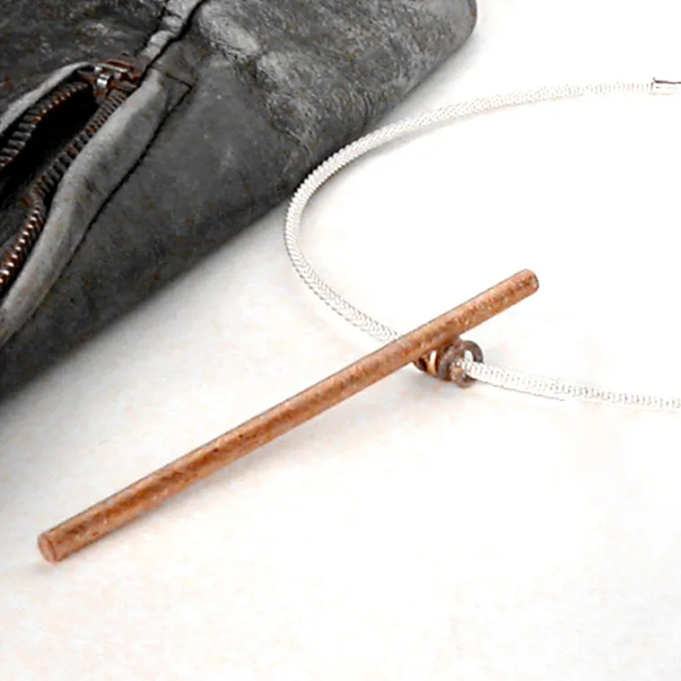 Bar Neckwire in witty orange copper finish