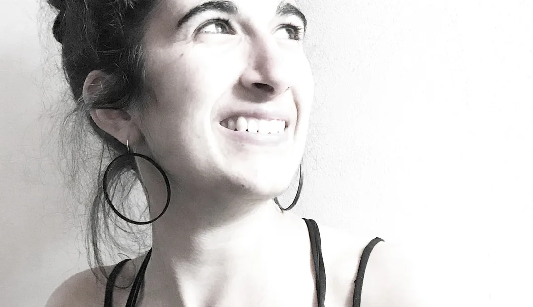 Big Circle earrings in black brass