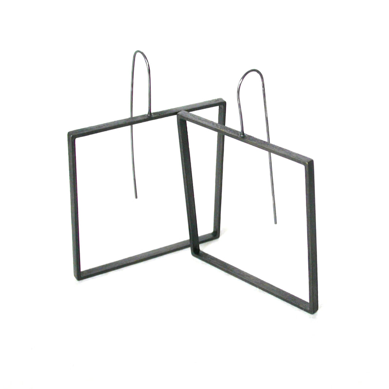 the big square slice earrings
