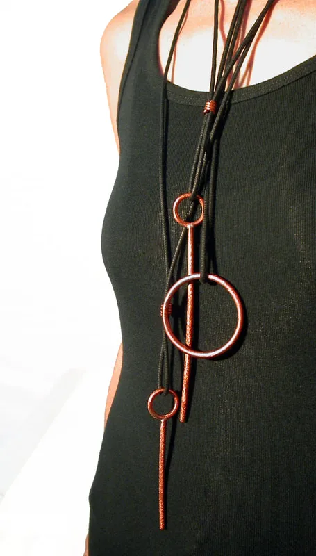 Circle and Stick Pendants