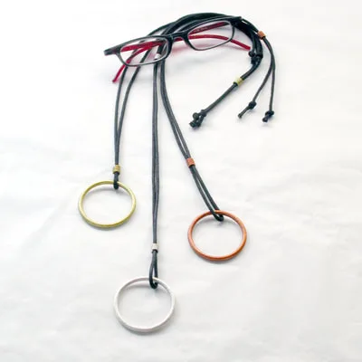 Circle and Eyeglasses Pendants