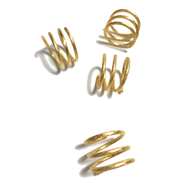 Coil rings - vermeil