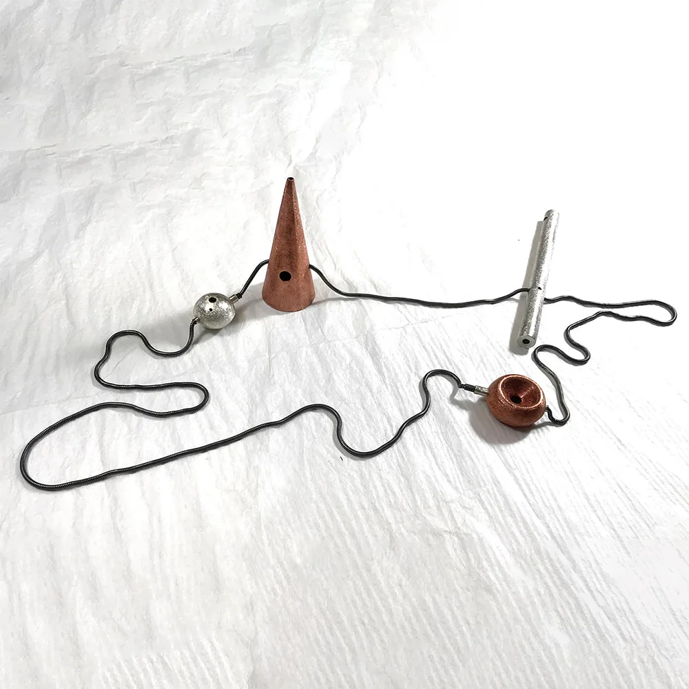 cone+bar necklace