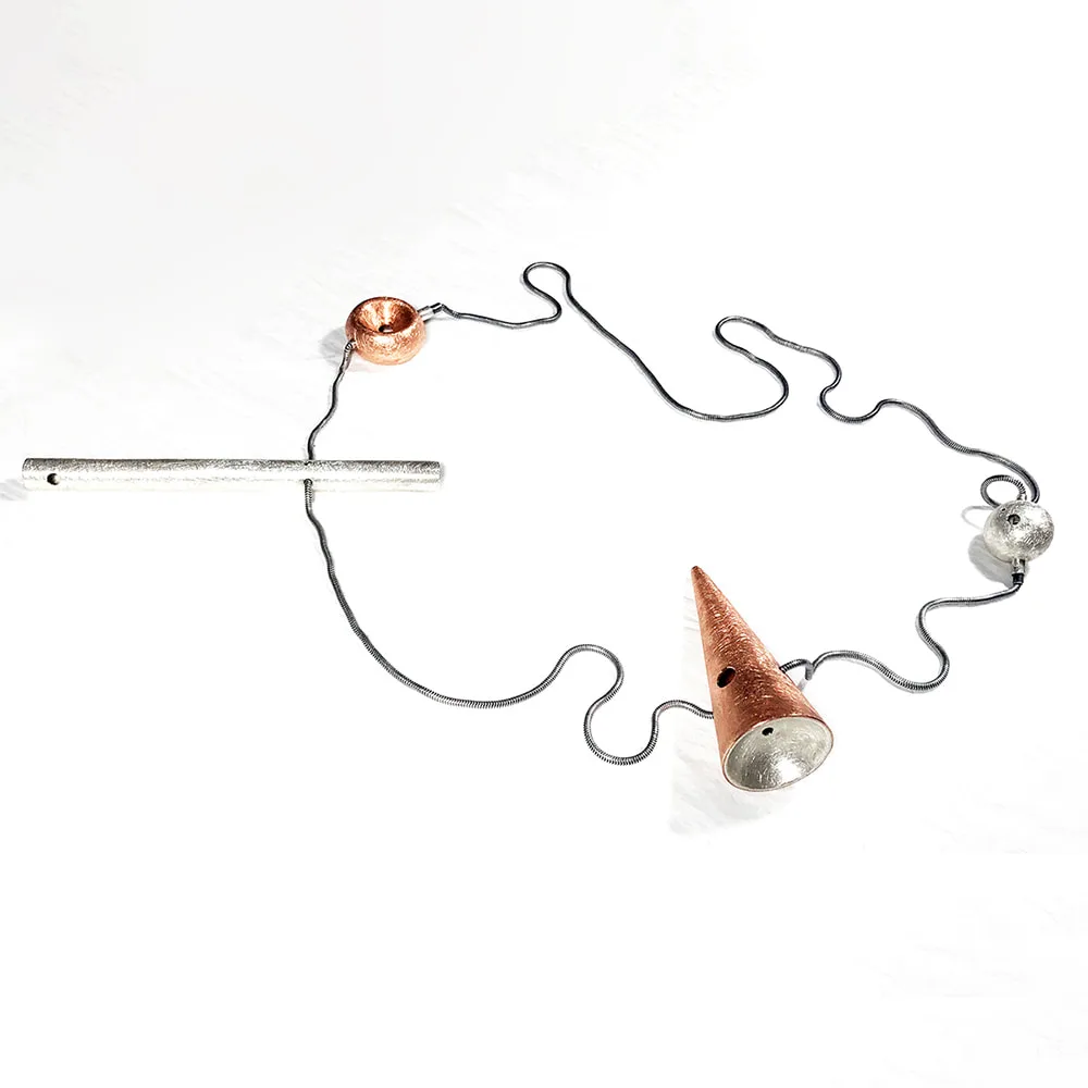 cone+bar necklace