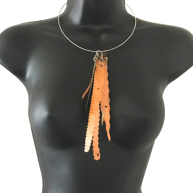 Copper Fall Necklace by Emanuela Aureli