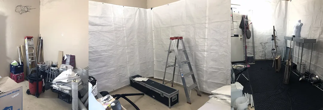 Showroom in progress
