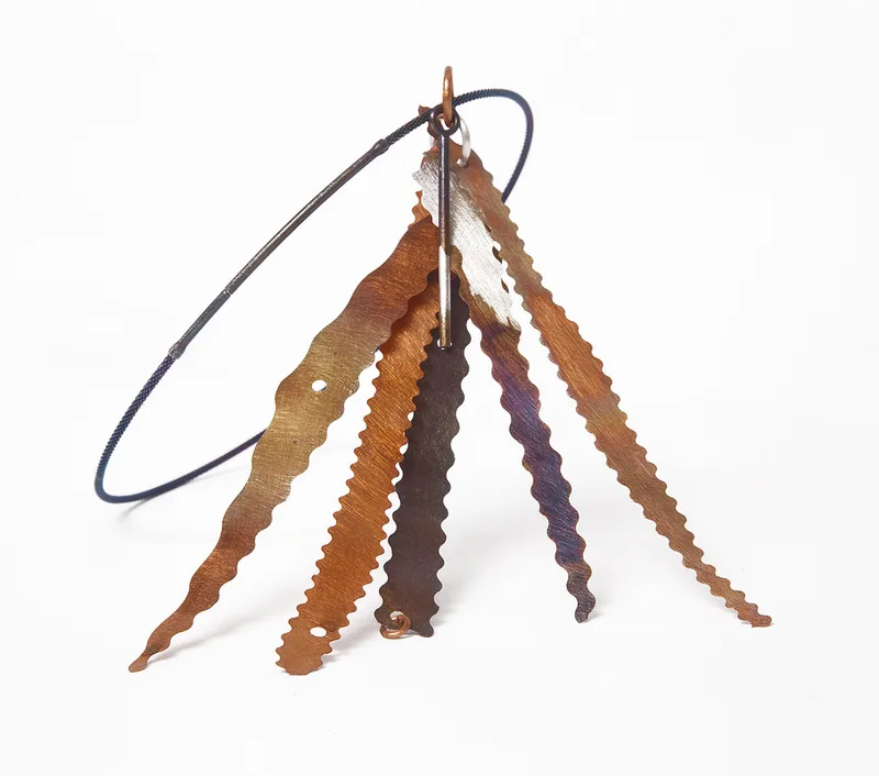 harlequin feather necklace