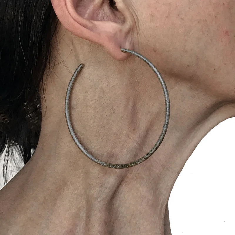 Large black Hoops