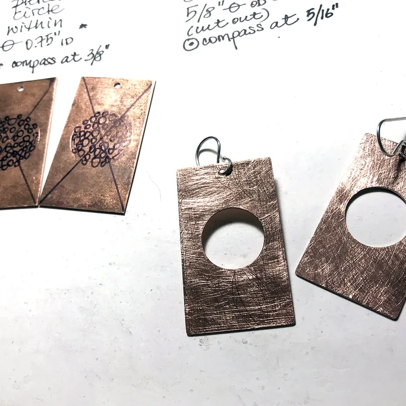 Pierced-Rectangle-Earrings-copper-in-progress