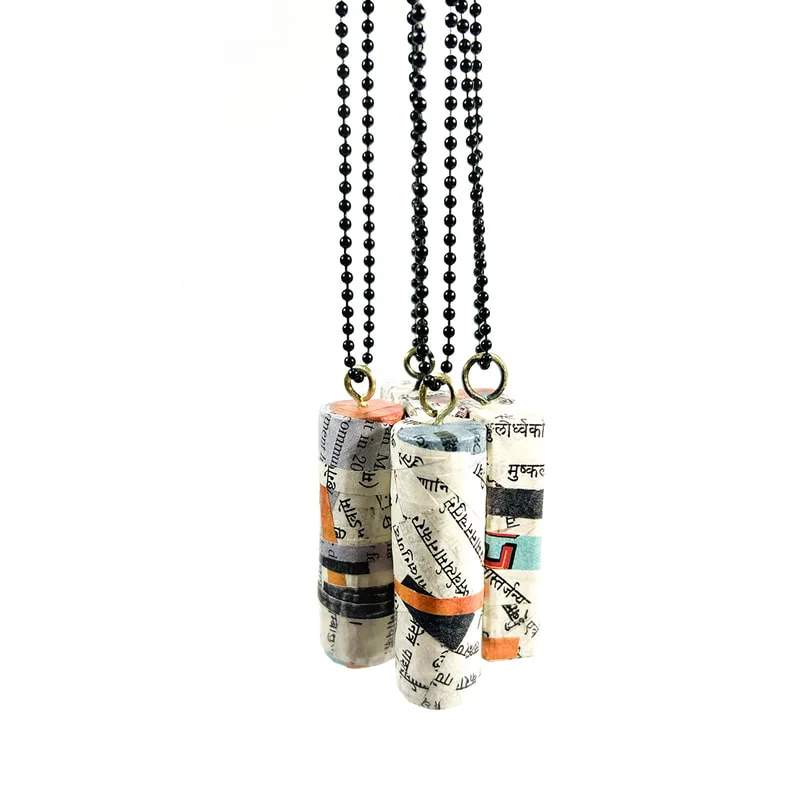 Recycled Paper Pendants by Emanuela Aureli