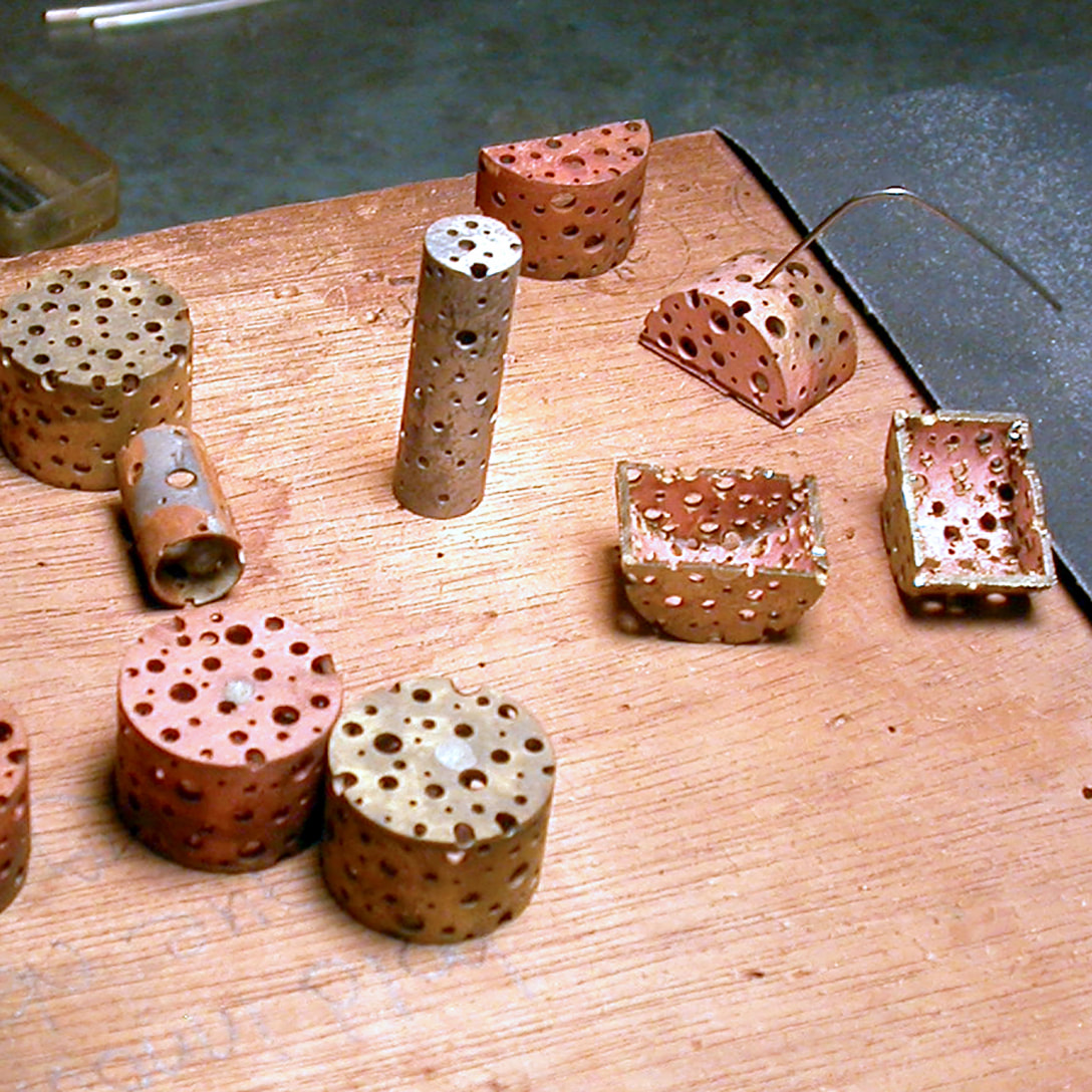 old swiss cheese pieces