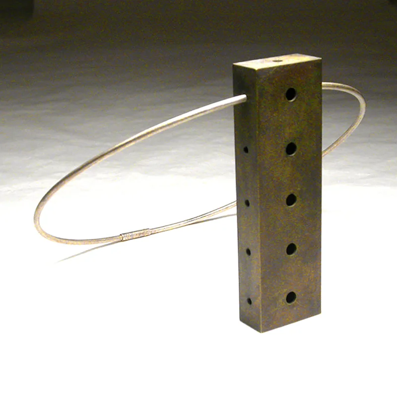 Soliloquy-Pendant-in-brass-on-a-sterling-silver-cable