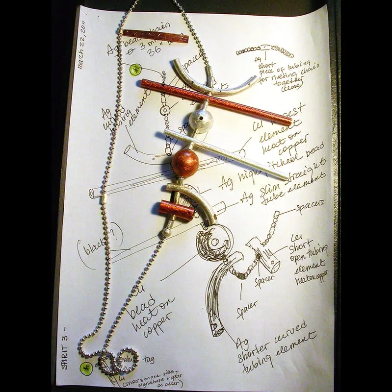 spirit 3 necklace in progress