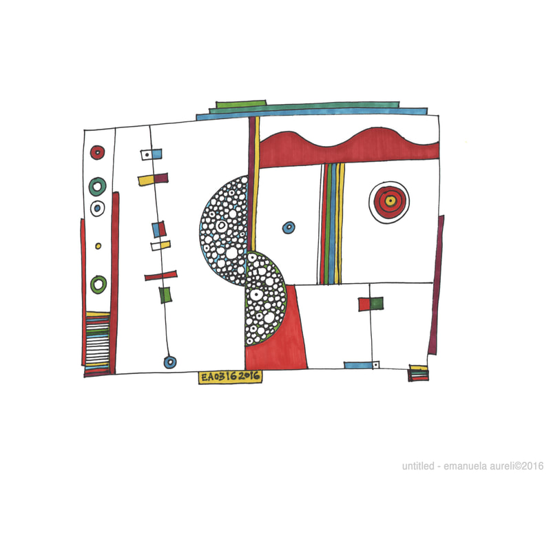 untitled - colored markers on paper