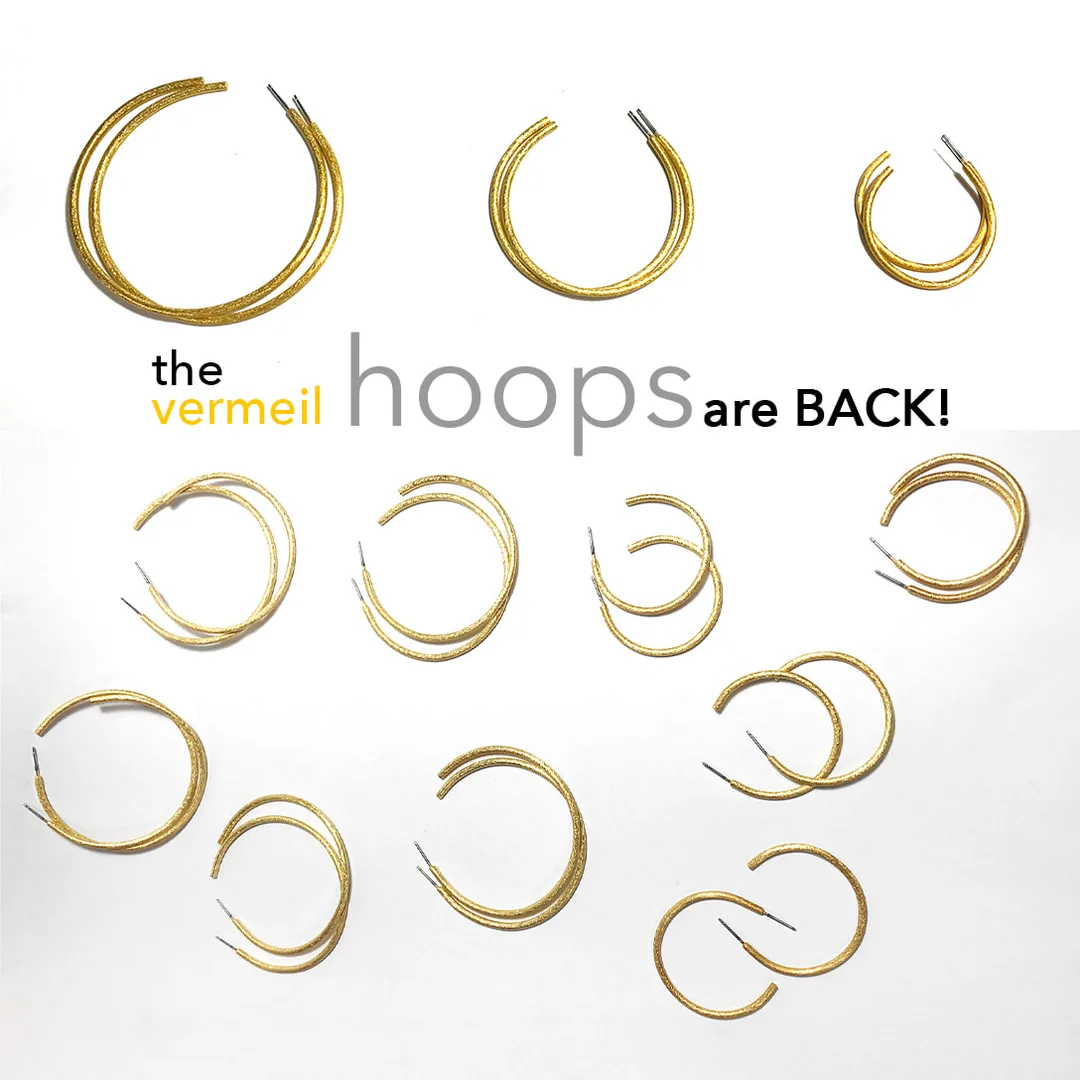 Hoops - vermeil
